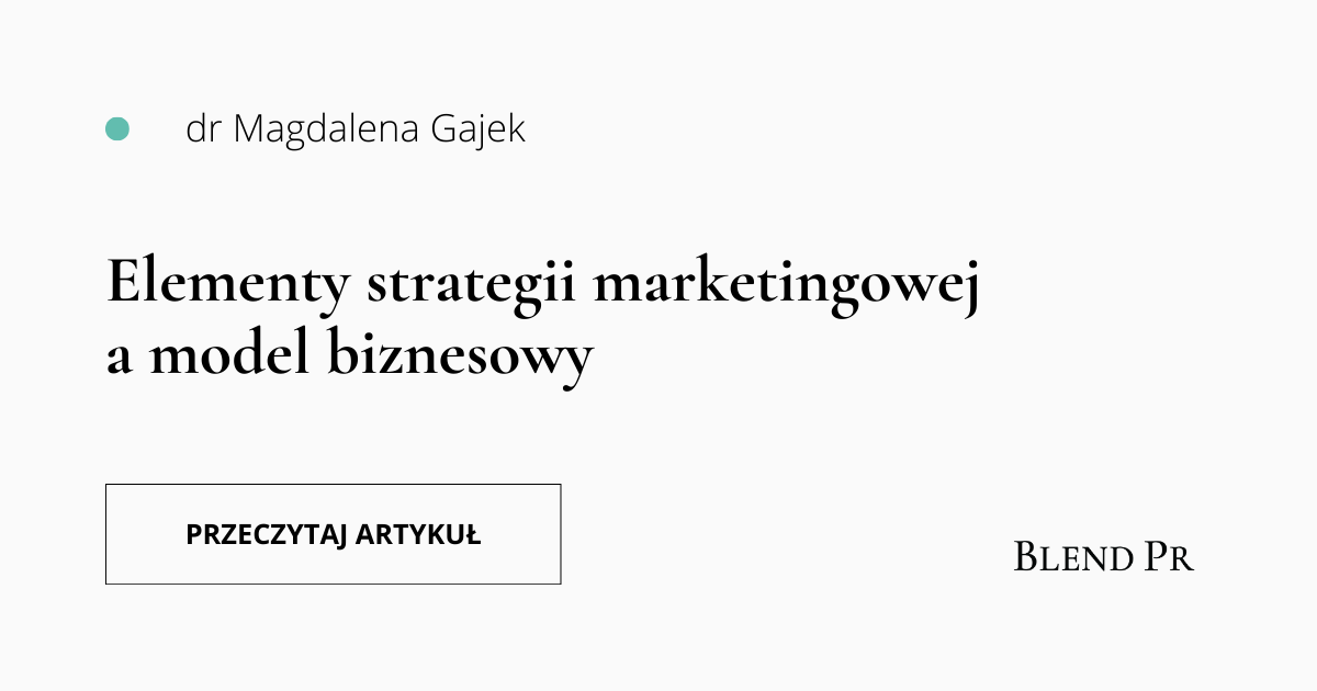 elementy strategii marketingowej