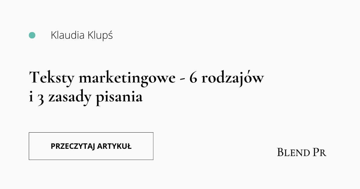 teksty marketingowe