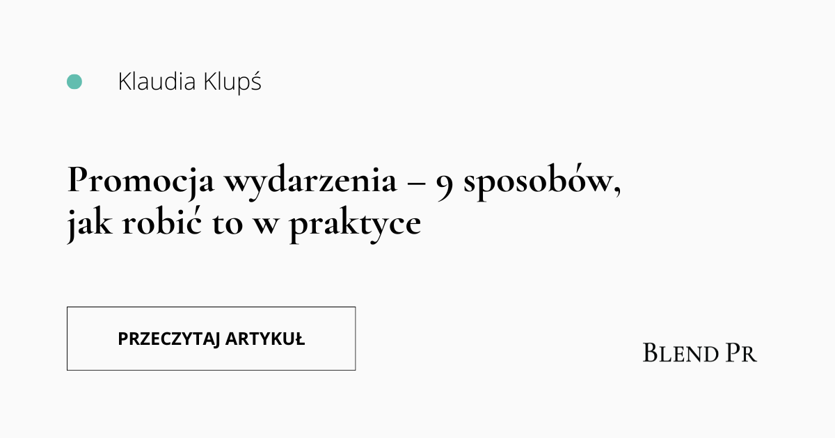 promocja wydarzenia