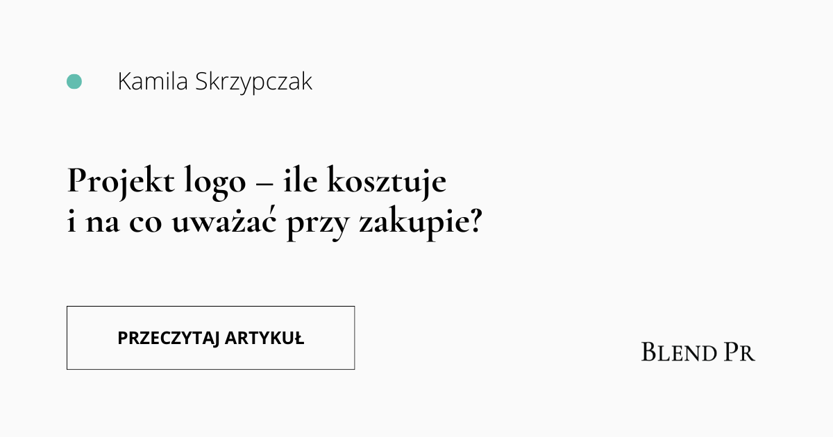 Autorka i tytuł tekstu na słowo kluczowe projekt logo